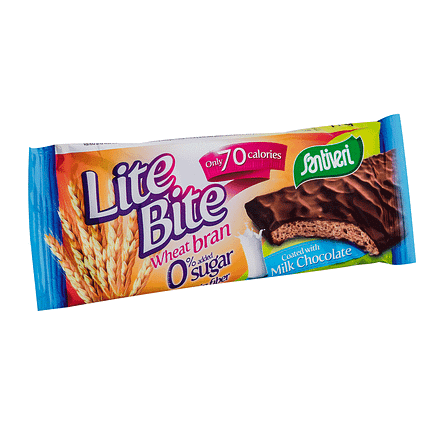 Barra de Chocolate de Leite Lite Bite, sem açúcar