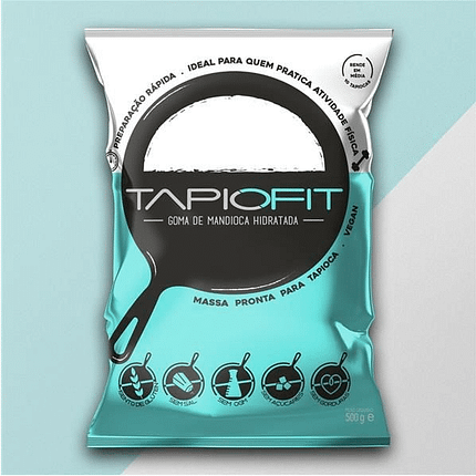 Goma de Mandioca Hidratada, sem açúcar, sem glúten, sem sal, vegan