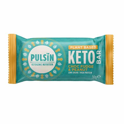 Keto Bar Fudge de Chocolate e Amendoim, sem glúten, sem lactose, vegan