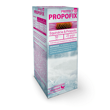 Propofix Protect Gotas, suplemento alimentar sem amido, sem glúten, sem lactose