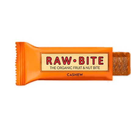 Barra de Caju RawBite, biológica, sem açúcar, vegan