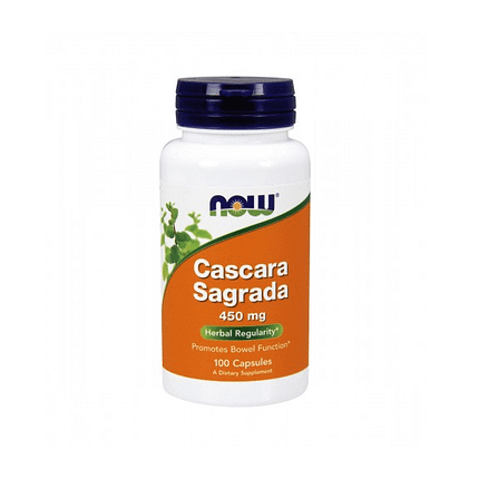 Cascara Sagrada 450mg, suplemento alimentar sem açúcar, sem glúten, sem soja