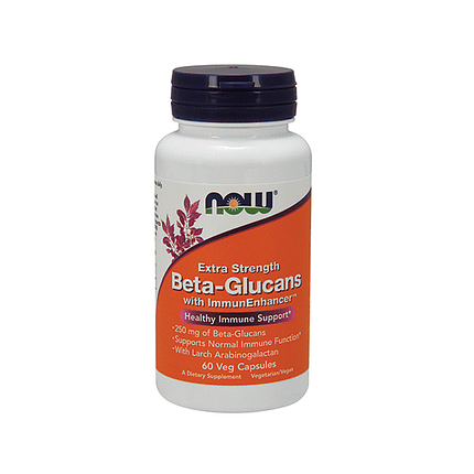 Beta 1,3/1,6 Glutan 250mg, suplemento alimentar sem glúten, sem soja, vegan e vegetariano