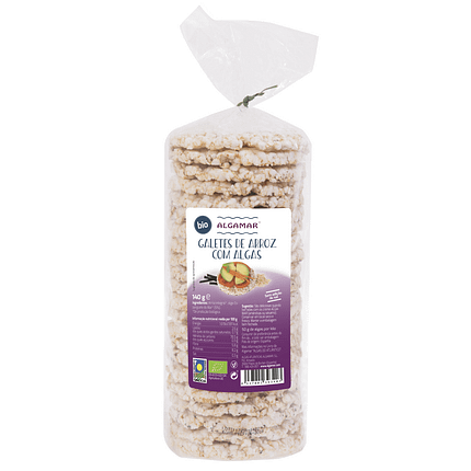 Galetes de Arroz e Algas, biológicas