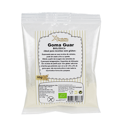 Goma Guar, biológico, sem glúten