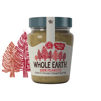 Manteiga de Amendoim 100% Crocante, produto biológico