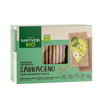 Tostas Crocantes de Trigo Sarraceno Santiveri Alimentação