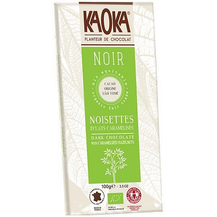 Chocolate Preto com Avelãs Caramelizadas Biológico