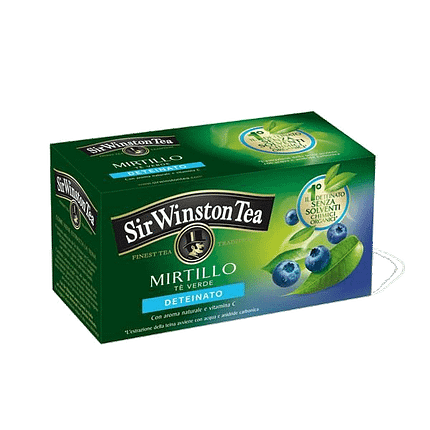 Chá Verde Descafeinado de Mirtilo