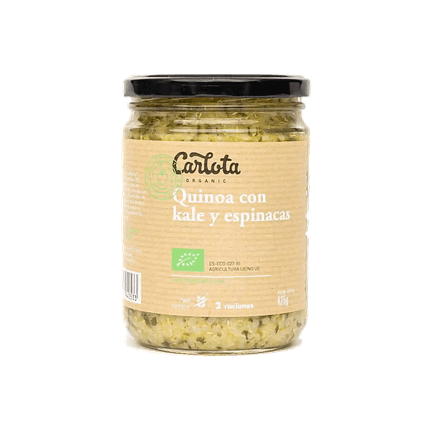 Quinoa com Kale, Espinafres e Maçã, biológico, sem glúten, vegan