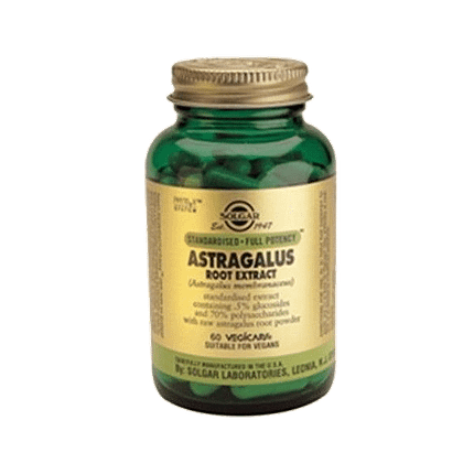 Astragalus Root Extract, suplemento alimentar sem açúcar, sem glúten, vegan