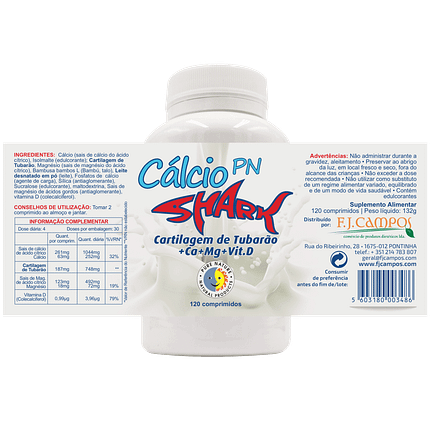 Cálcio Shark, suplemento alimentar