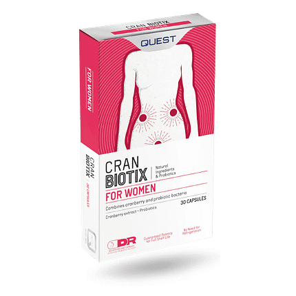 Cran Biotix, suplemento alimentar sem glúten, sem lactose, sem sal, vegan e vegetariano