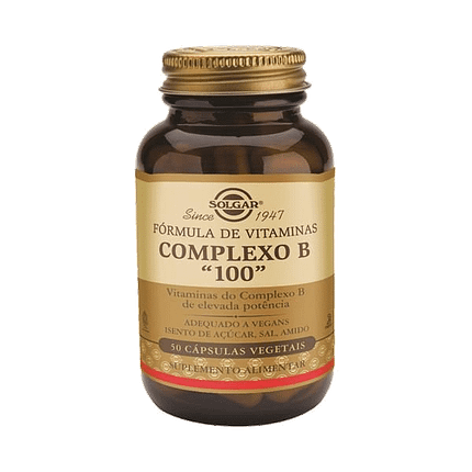 Fórmula de Vitaminas Complexo B "100", suplemento alimentar sem açúcar, sem sal, vegan