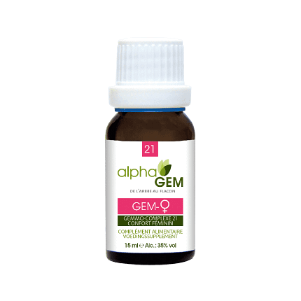 Gem-Mulher Complexo 21 Conforto Feminino Suplemento Alimentar Alphagem