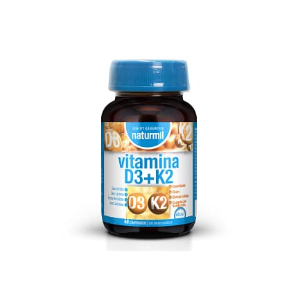 Vitamina D3+k2 Suplemento Alimentar naturmil Sistema Imunitário Ossos