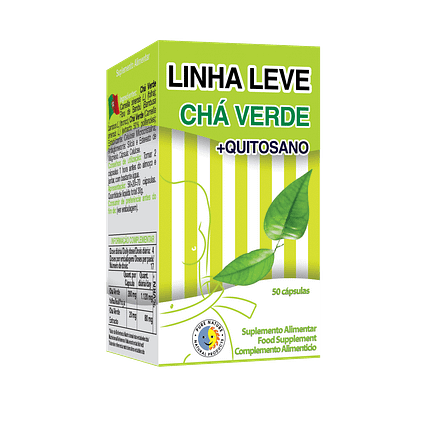 Linha Leve Chá Verde + Quitosano, suplemento alimentar
