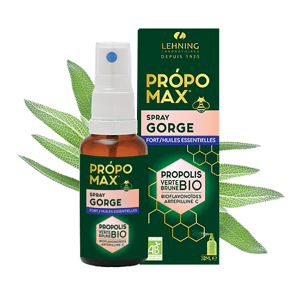 Própomax Spray Gorge Óleos Fortes/Essenciais, sem glúten, sem lactose, vegetariano