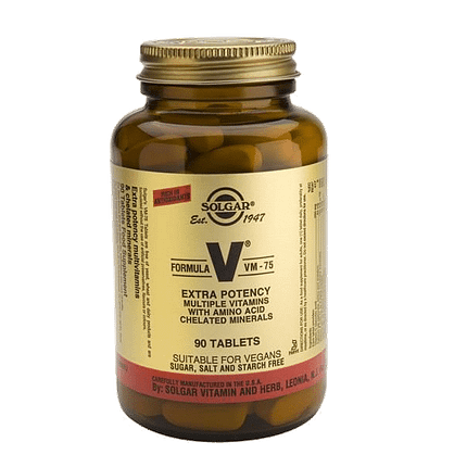 VM-75 Fórmula, suplemento alimentar sem açúcar, sem glúten, sem sal