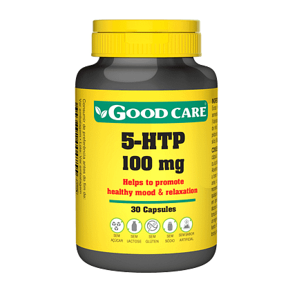 5-HTP, suplemento alimentar sem açúcar, sem glúten, sem lactose