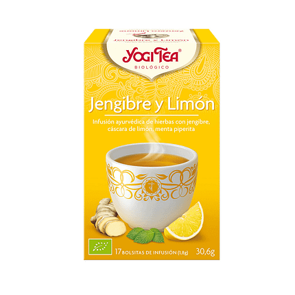 Infusão Gengibre e Limão, biológico, sem glúten, vegan