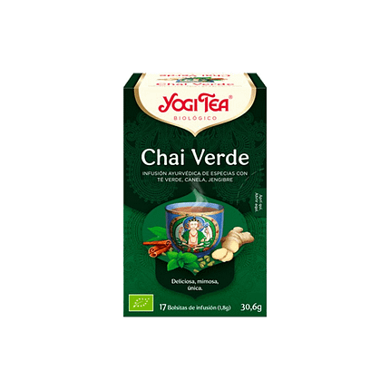Chá Verde Chai, biológico, sem glúten, vegan