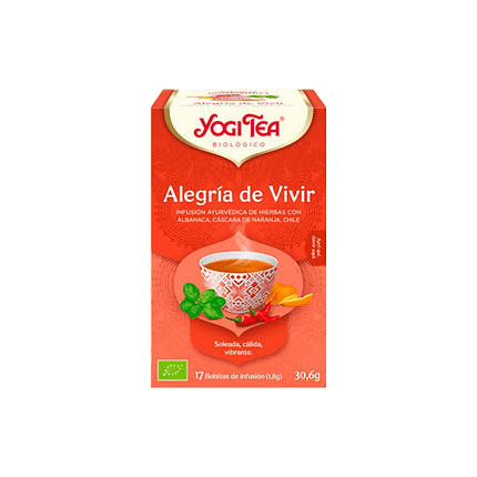 Infusão Alegria de Viver, biológico, sem glúten, vegan