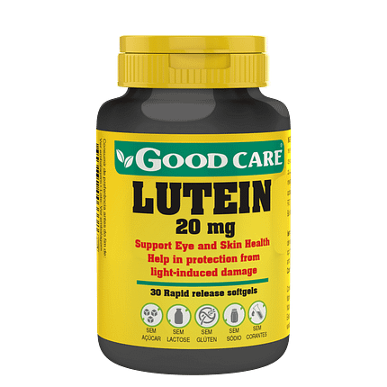 Lutein, suplemento alimentar sem açúcar, sem glúten, sem lactose