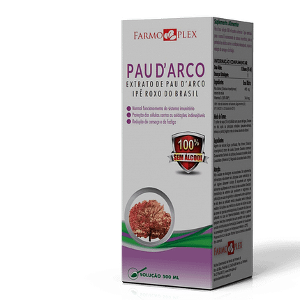 Pau D'Arco, suplemento alimentar sem álcool