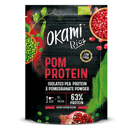 Proteína Vegana de Romã, biológica, sem açúcar, sem lactose, vegan