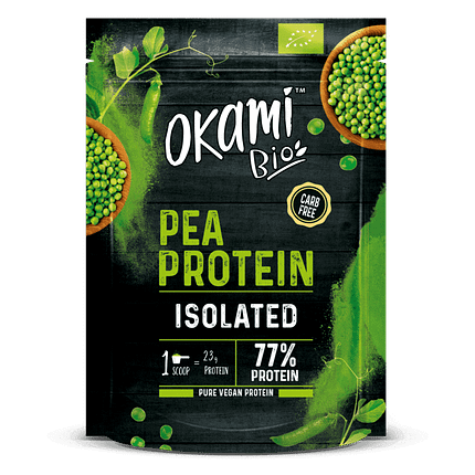 Proteína de Ervilha biológica, sem açúcar, sem glúten, sem lactose, vegan