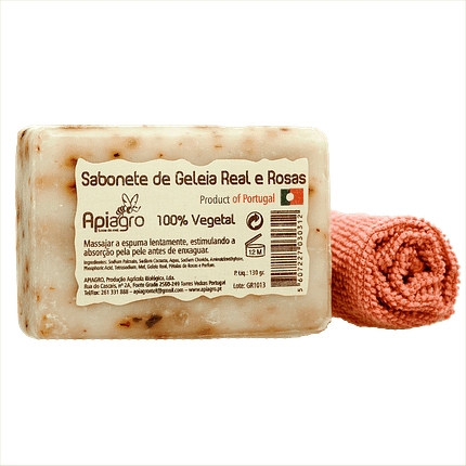 Sabonete de Geleia Real e Rosas