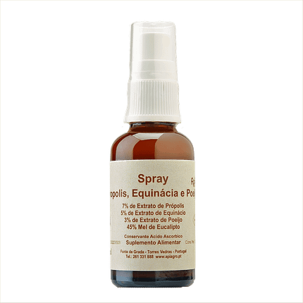 Spray Propólis, Equinácia e Mel de Poejo