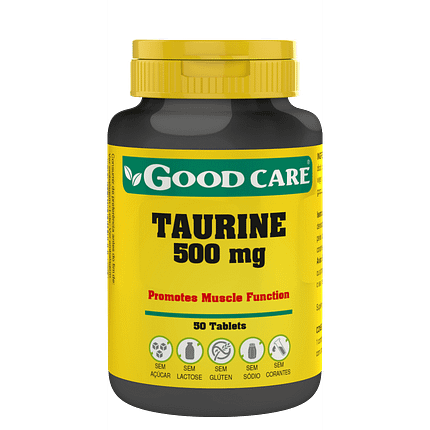 Taurine, suplemento alimentar sem açúcar, sem glúten, sem lactose