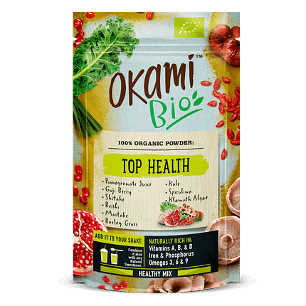 Top Health, biológico, sem glúten, sem lactose, vegan