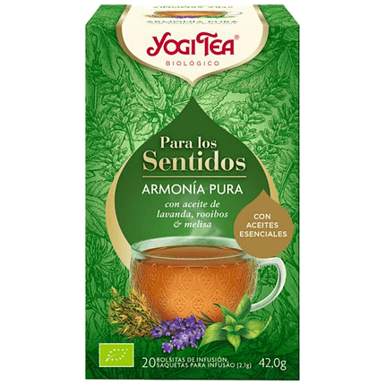 Infusão Sentidos Armonia Pura, biológica, sem glúten, vegan