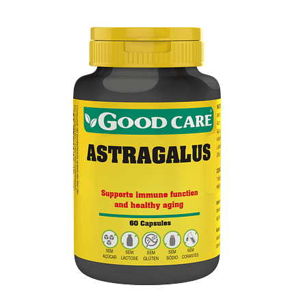 Astragalus, suplemento alimentar sem açúcar, sem glúten, sem lactose