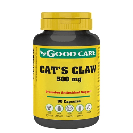 Cat's Claw, suplemento alimentar sem açúcar, sem glúten, sem lactose