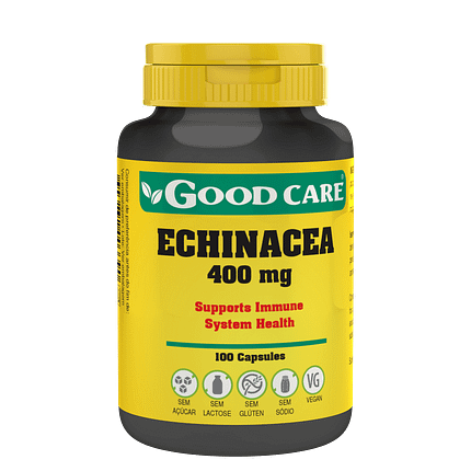 Echinacea, suplemento alimentar sem açúcar, sem glúten, sem lactose