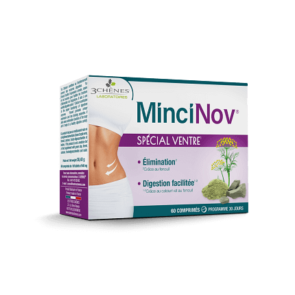 Mincinov Especial Ventre 3 Chênes Suplemento Alimentar Desintoxicação