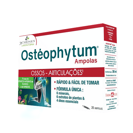 Osteophytum Ampolas Suplemento Alimentar Ossos Articulações Músculos 3 Chênes