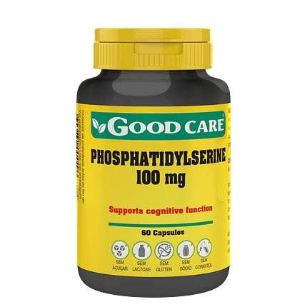 Phosphatidylserine Complex, suplemento alimentar sem açúcar, sem glúten, sem lactose