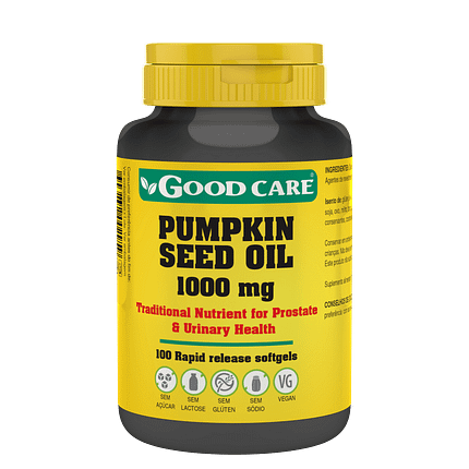 Pumpkin Seed Oil, suplemento alimentar sem açúcar, sem glúten, sem lactose