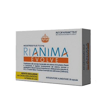 Riamina Evolve Cápsulas, suplemento alimentar sem glúten, sem lactose, vegan