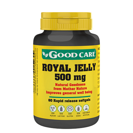 Royal Jelly, suplemento alimentar sem açúcar, sem glúten, sem lactose