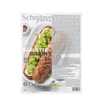 Baguete Grainy Sem Glúten, biológico, sem lactose