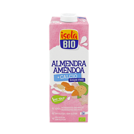 Bebida de Amêndoa com Cálcio sem açúcar, biológica, sem glúten