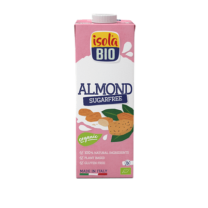 Bebida de Amêndoa sem açúcar, biológica, sem glúten