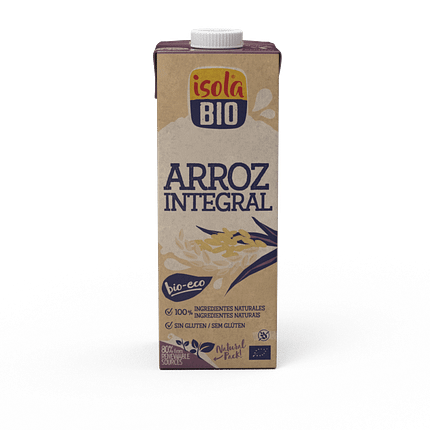 Bebida de Arroz Integral (Just), biológica, sem glúten