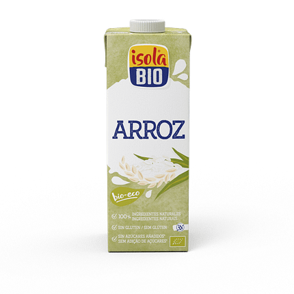 Bebida de Arroz Original, biológica, sem açúcar, sem glúten